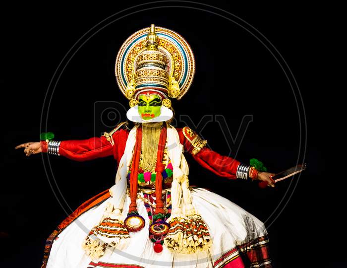Kathakali Kerala Classical Dance Mens Body And Facial Expression