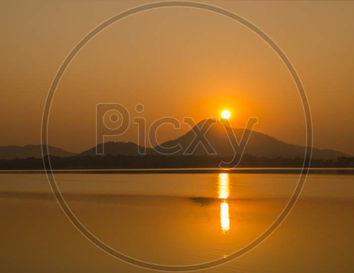sunset at baranati purulia west bengal