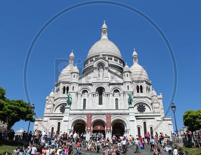 The Basilica Of The Sacred Heart Of Paris, France