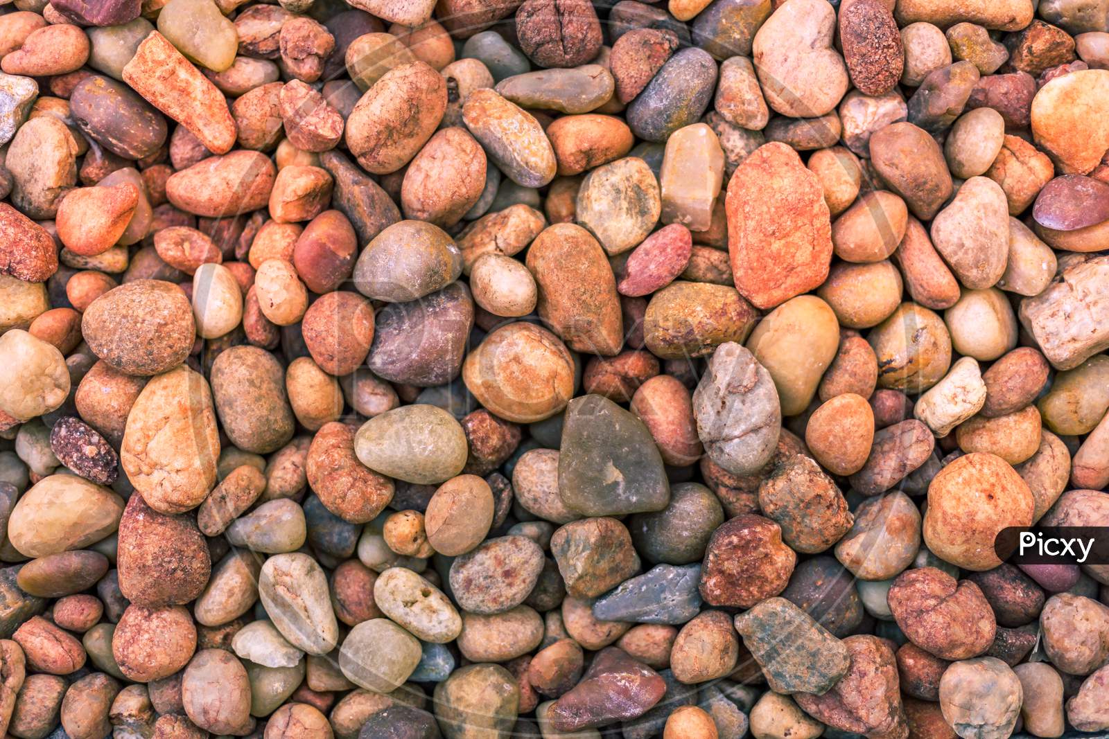 Background Pattern Of A Gravel Or Pebbles Stone