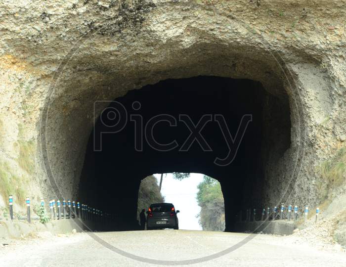 Tunnel is Beautiful view of Himacha Pradas,India