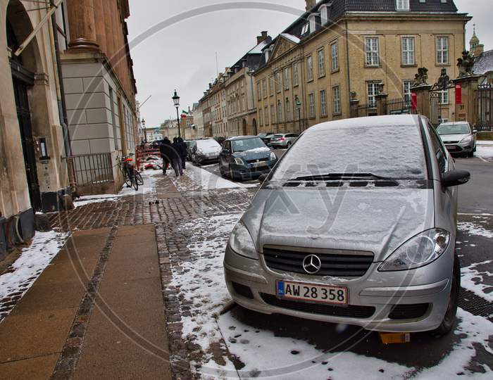 COPENHAGEN/DENMARK - 06th Feb, 2018 : Business Luxury Car, Mercedes Benz.