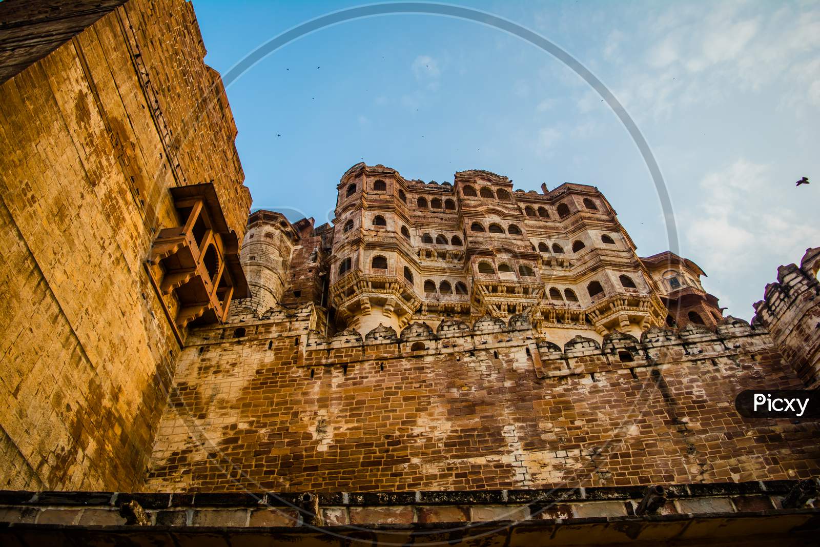 Mehrangarh or Mehran Fort, located in Jodhpur, Rajasthan, is one of the largest forts in India.
