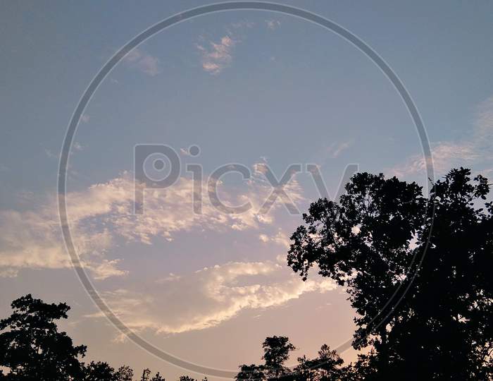 Meteorological phenomenon sky and tree background wallpaper, Beautiful sky background