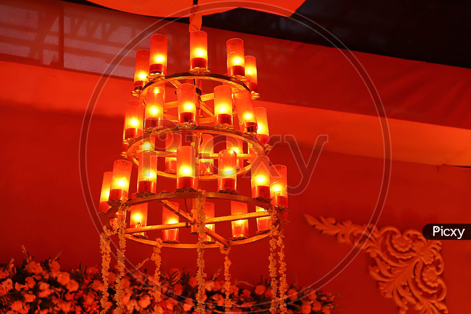 Elegant Lamps, Crystal Candle Vintage Chandeliers Wedding Decoration - Image