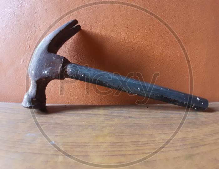 old rusty hammer