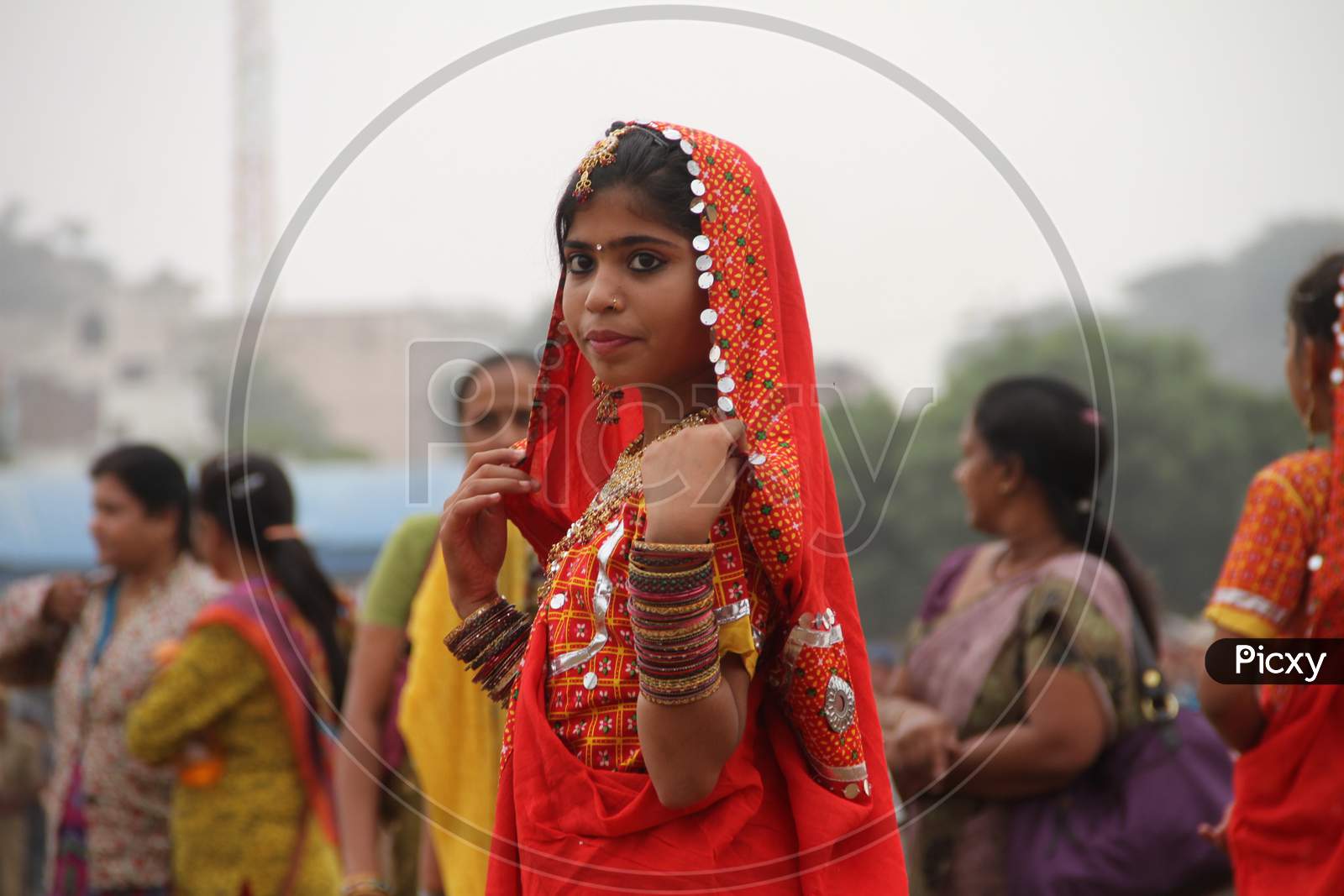 Rajasthani Woman Presenting Their Traditional Dance At Pushkar Camel Fair, Pushkar