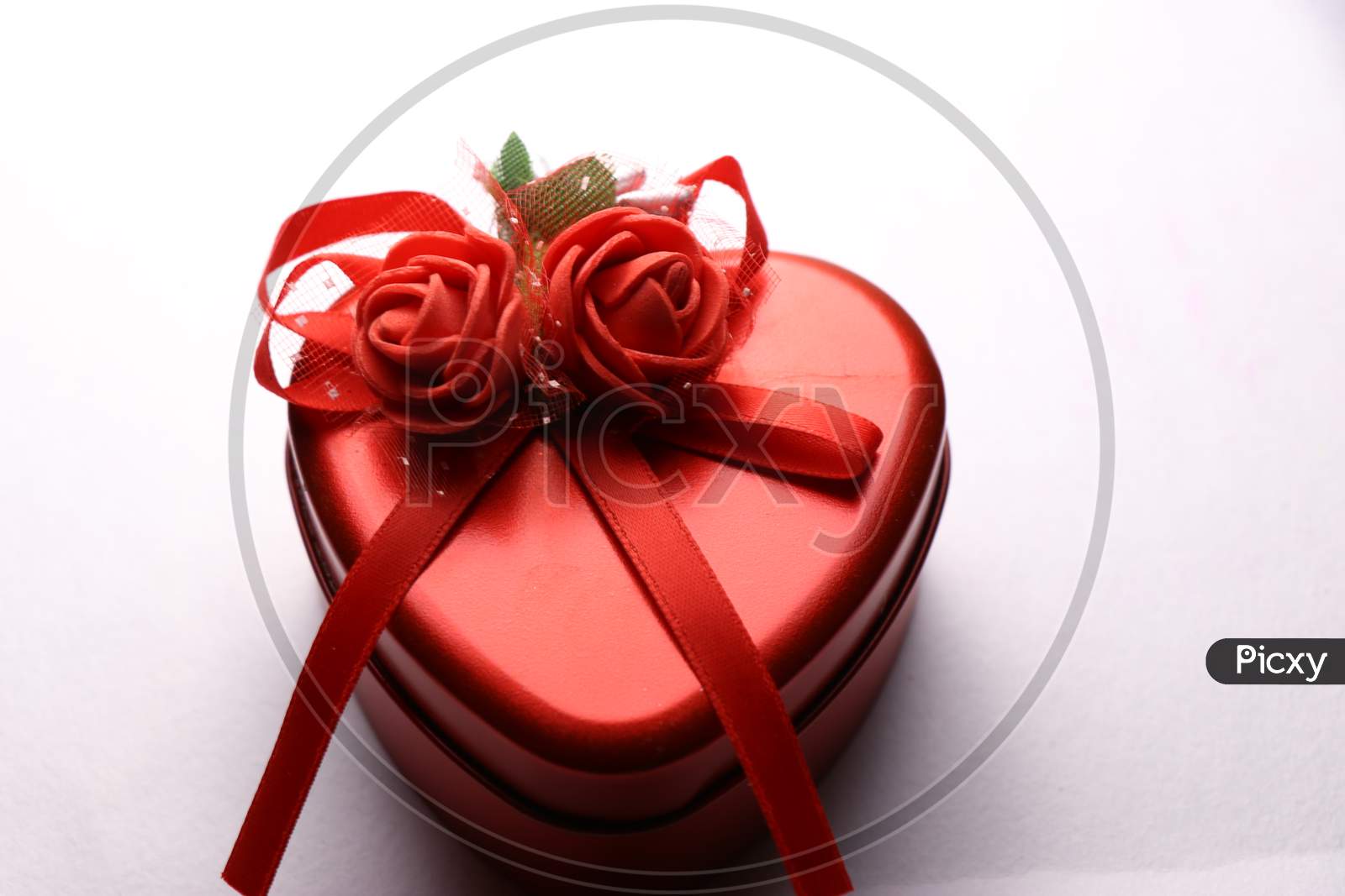 Gift Box For Special Event Like Valentine'S Day In Heart Shape