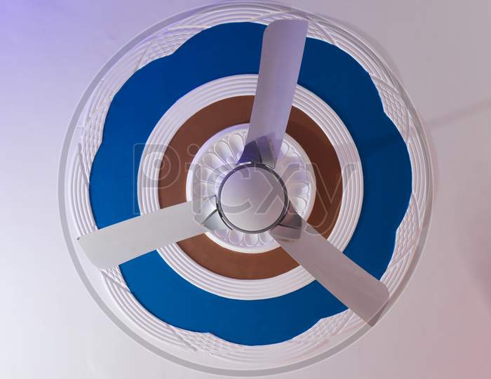 Picture of electric ceiling fan inside the living room