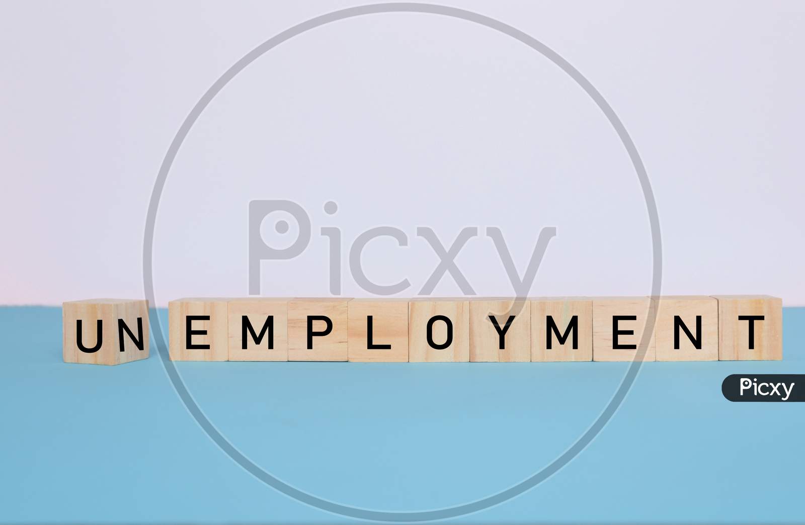 Concept Of Employment - Unemployment In Wooden Letters