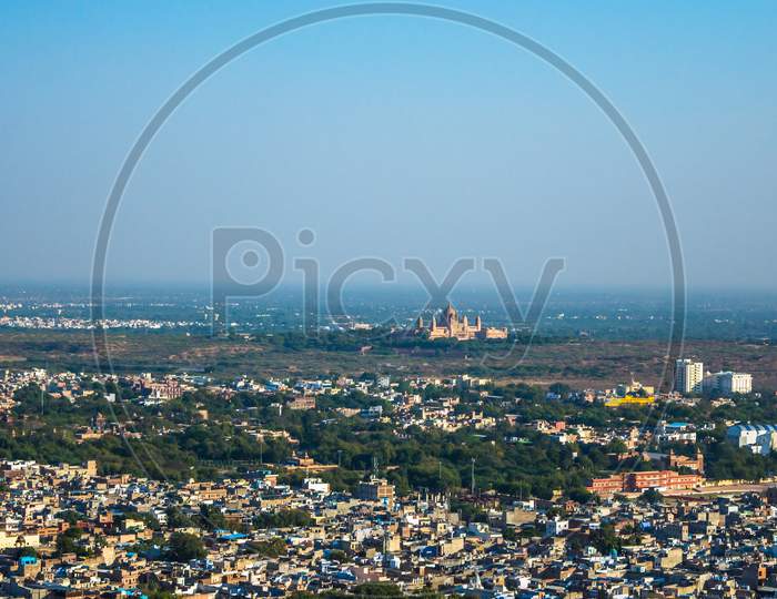 Jodhpur city  aerial view from top of Mehrangarh or Mehran Fort