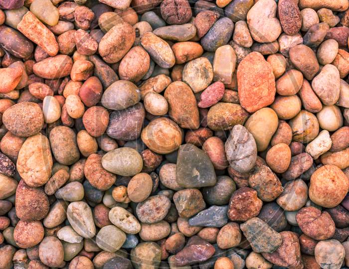 Background Pattern Of A Gravel Or Pebbles Stone