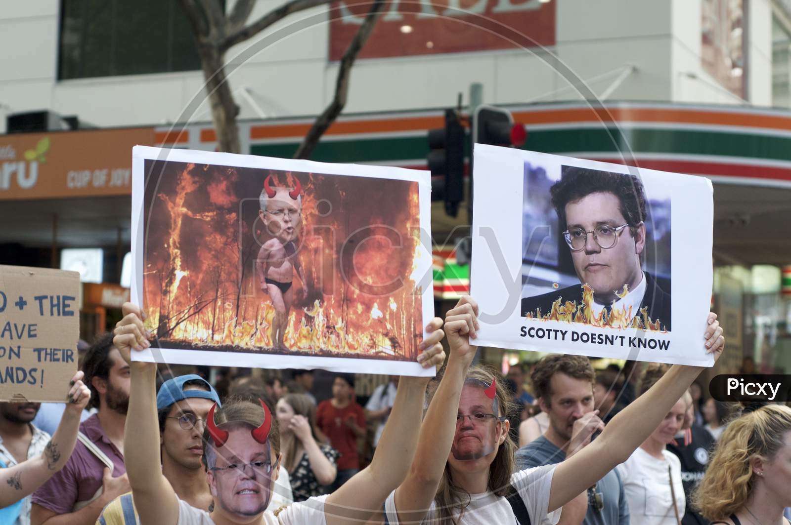 Anti Scott Morrison Protest In Australia