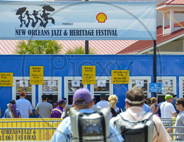 Entrance Gate To The New Orleans Jazz Festival