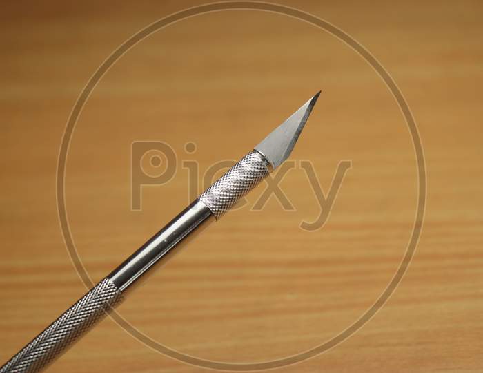 Pen Knife Or Hobby Knife Used In Precise Cutting Of Objects