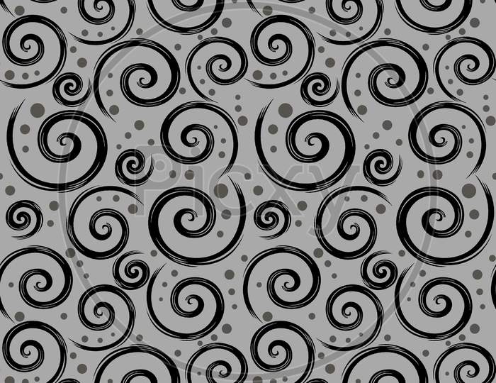Seamless Abstract Black Grey Pattern