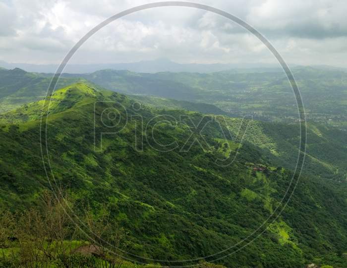 Green mountains of sahyadri