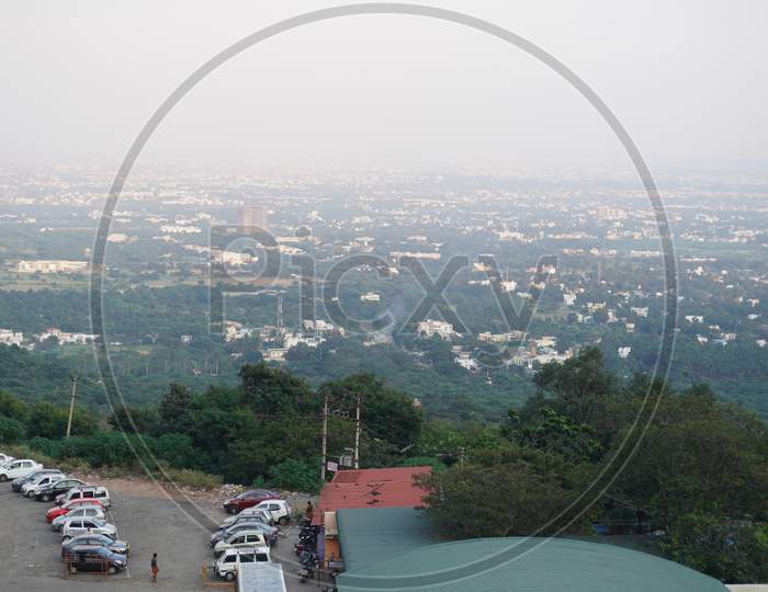 Top view of coimbatore city