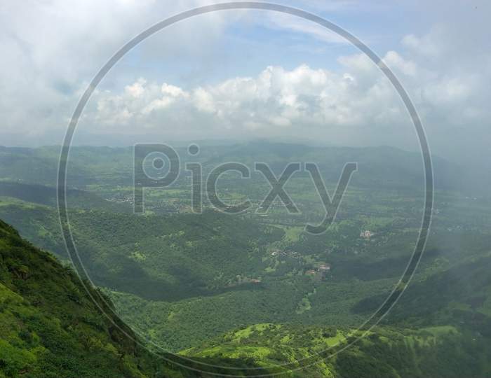 Sinhagad valley in Maharashtra