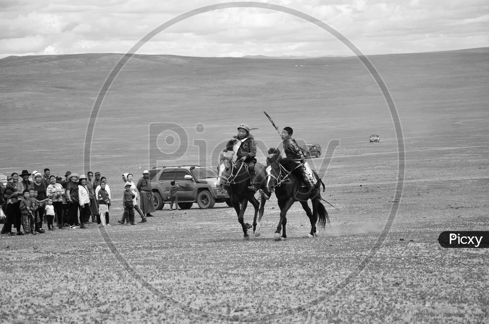 Mongolian horse racing