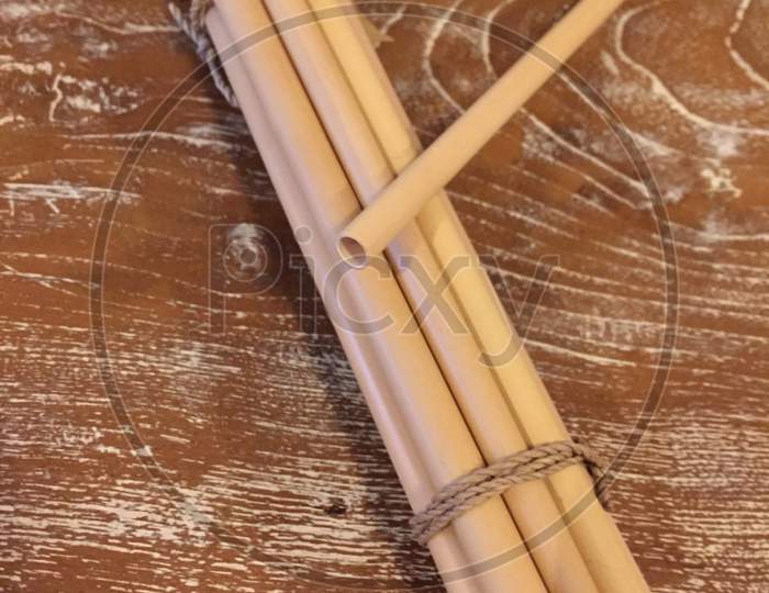 Bundle Of Ecologic Bamboo Straws