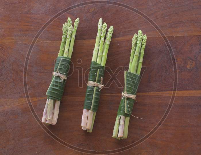 Vegetables Wrapped In Banana Leaves