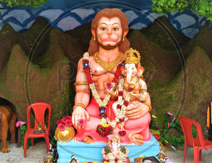 Lord Ganesha lord Hanuman images