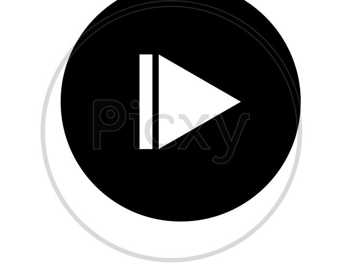 Illustration of play and pause button.
