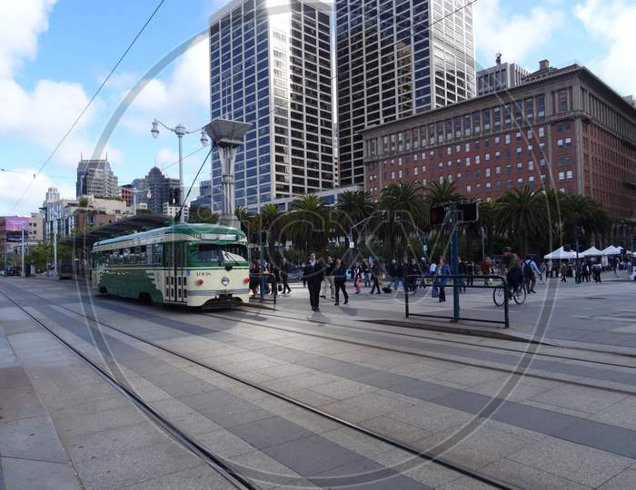 Historic Streetcar Of The City Of San Francisco