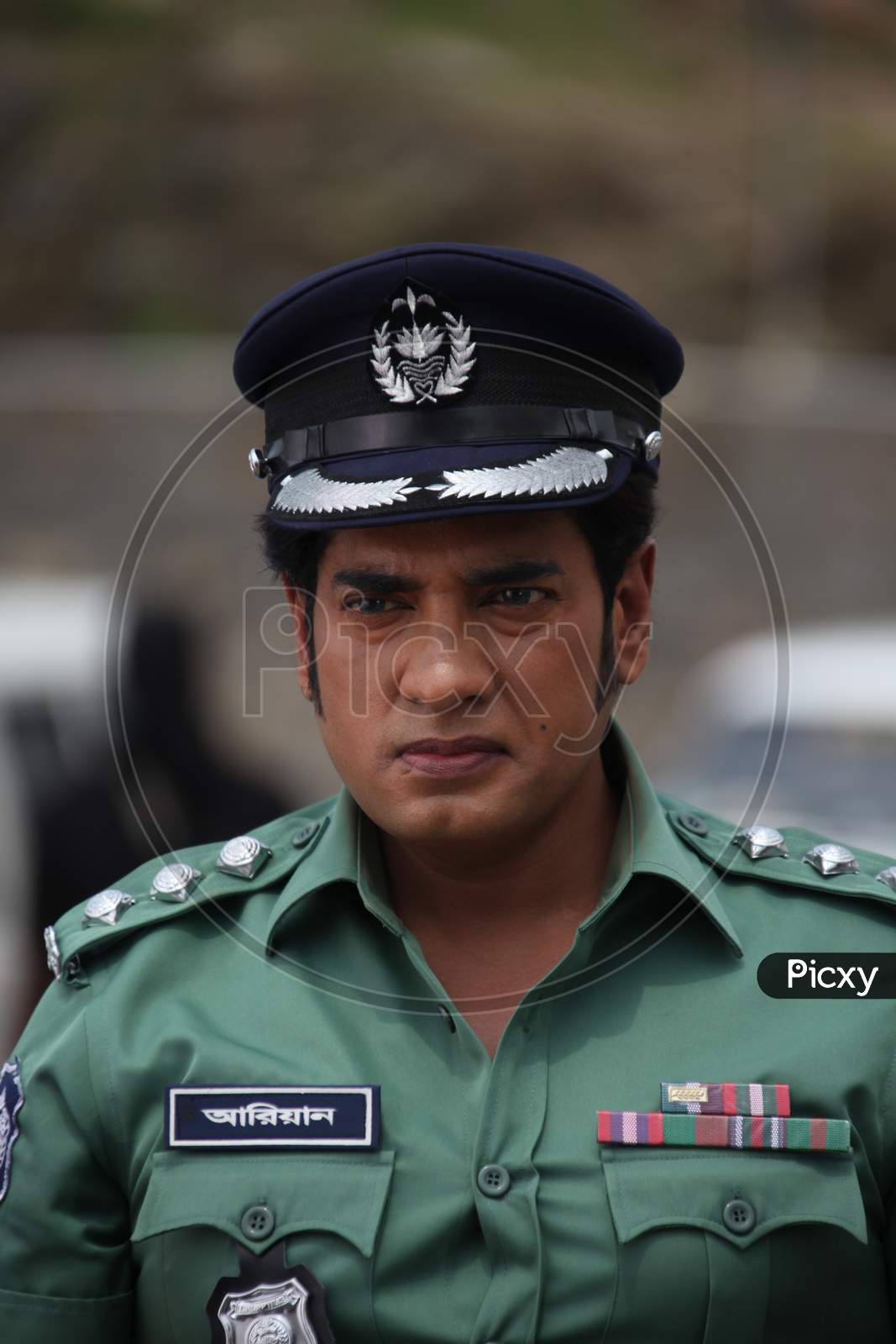 Bangladesh Police in a Uniform