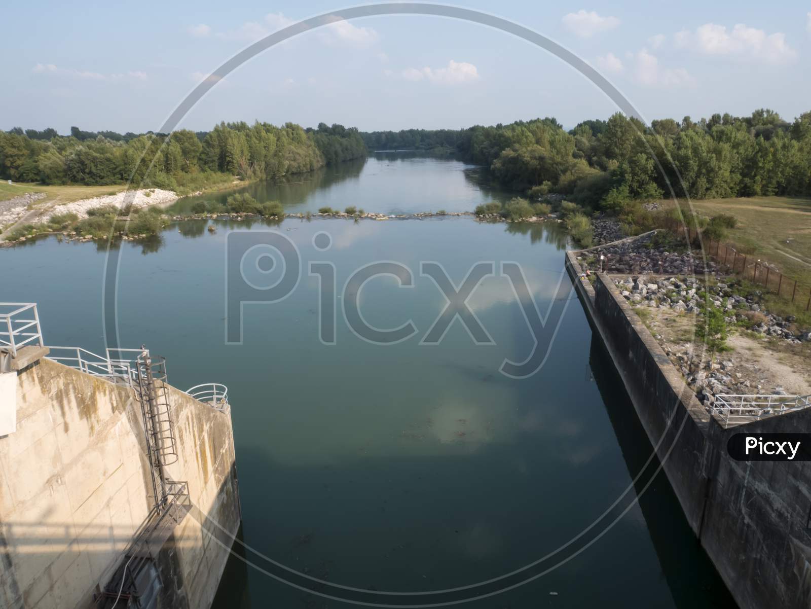 Drava River, Hydroelectric Channel, Varazdin, Croatia