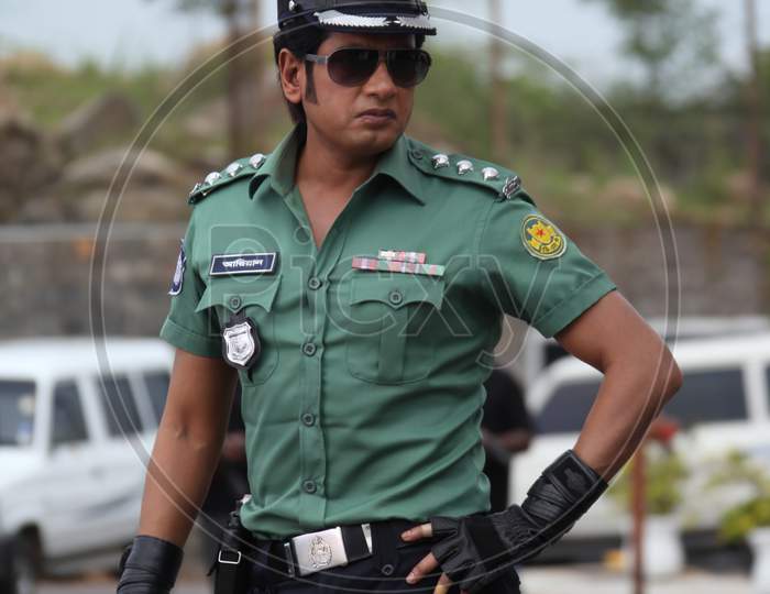 Bangladesh Police in a Uniform