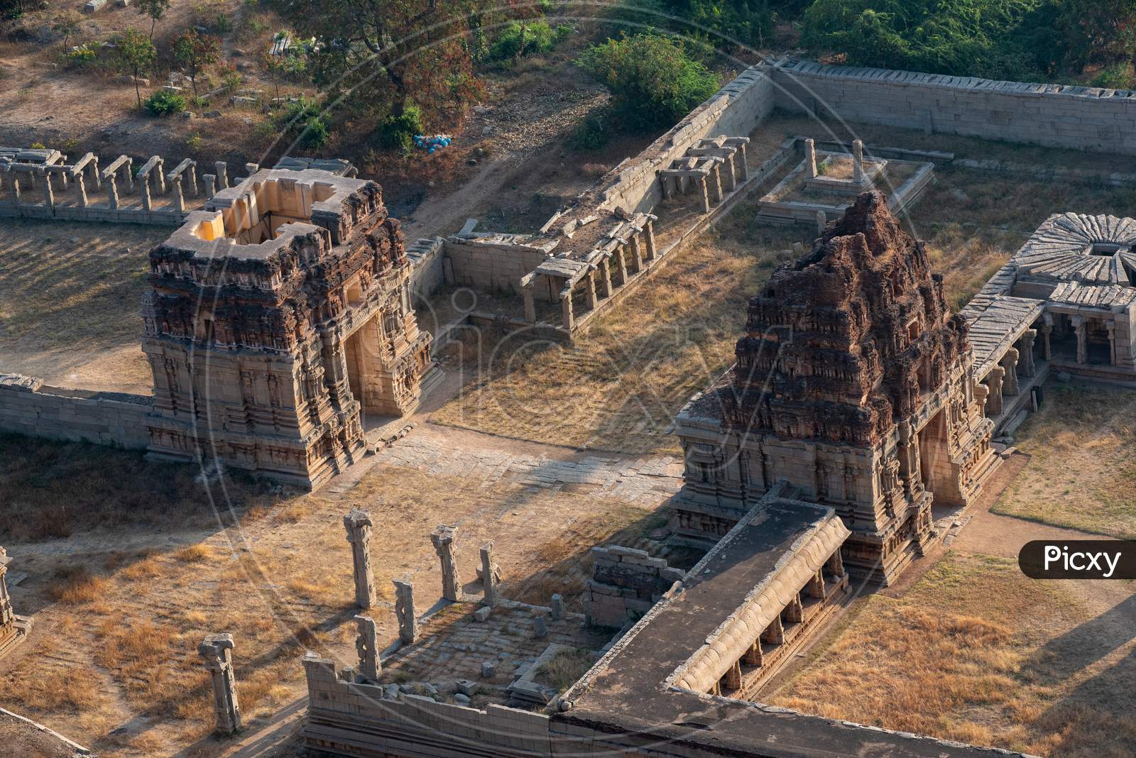 Achyutaraya Temple Gopuram's in  Hampi
