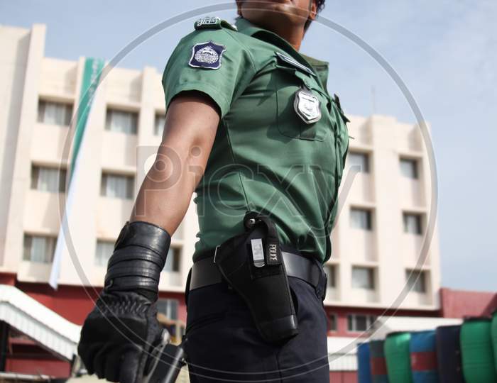 Bangladesh Police in a Uniform