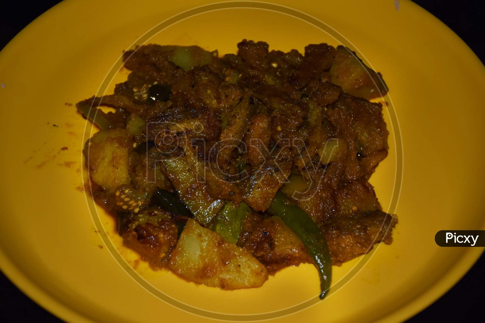 Bengali Traditional Dish Dry Fish