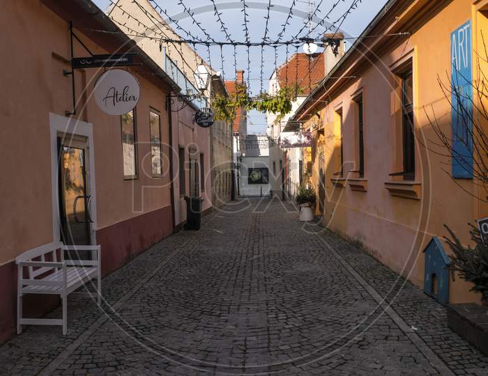 Street In The Old Part Of Varazdin, Croatia