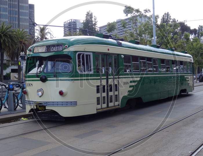 Historic Streetcar Of The City Of San Francisco
