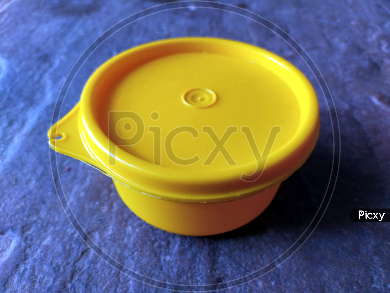 Download Image Of Yellow Plastic Container Box On Stone Background Fq970542 Picxy Yellowimages Mockups