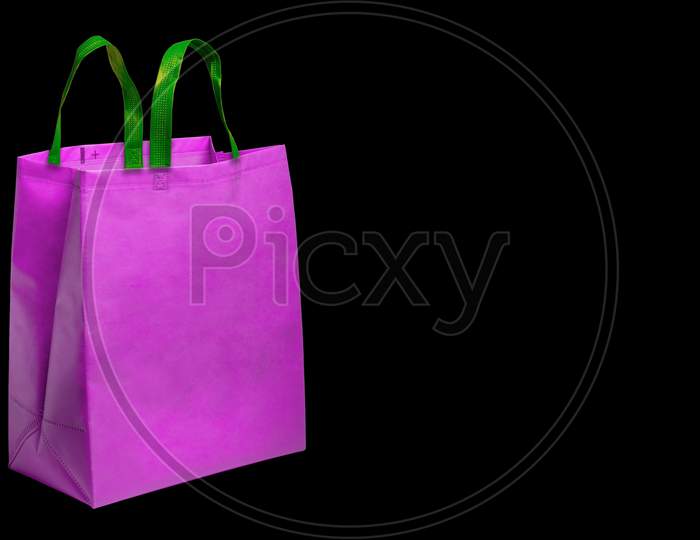 Non Woven pink Fabric Shopping bag.