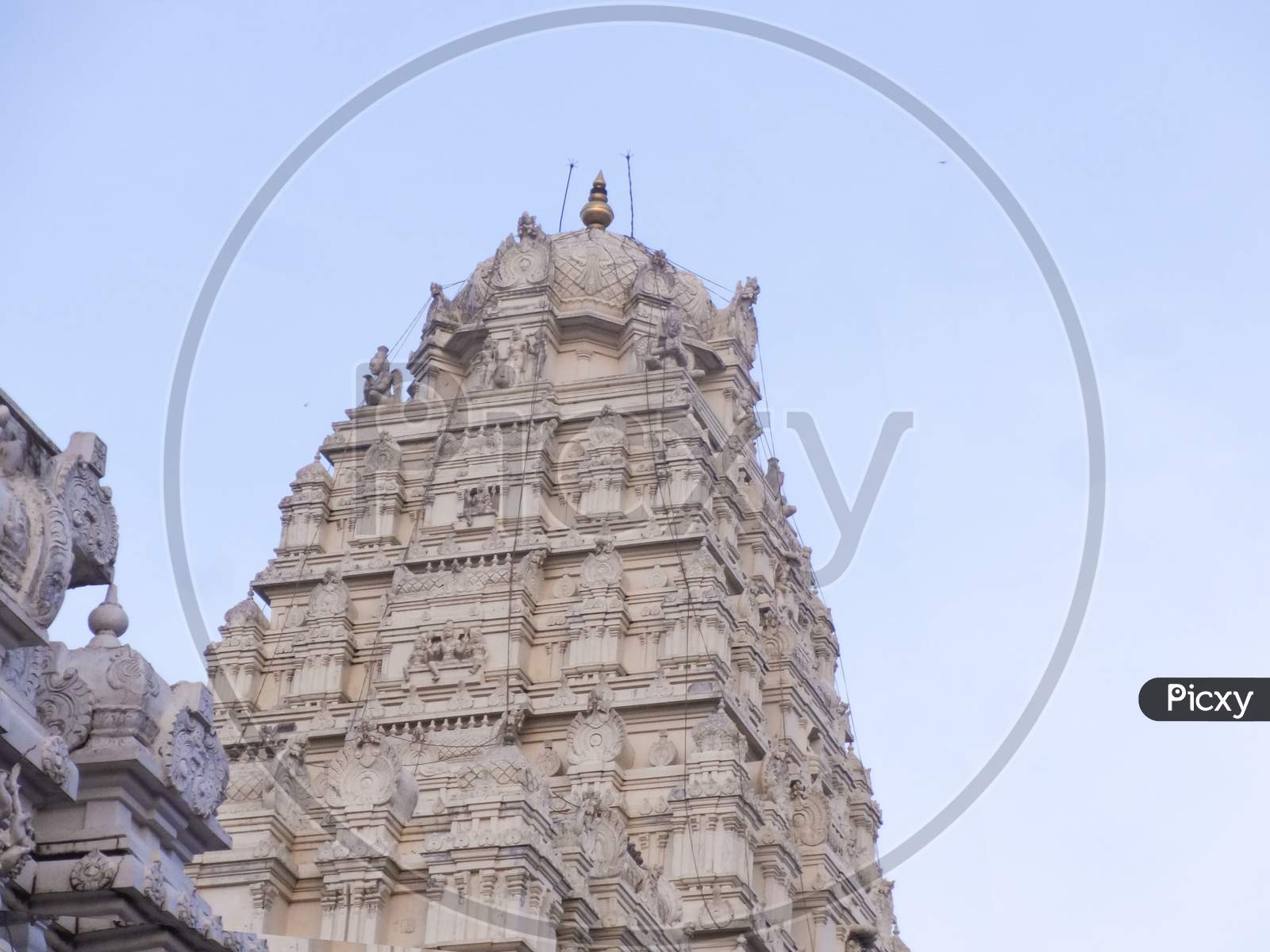 Beautiful classical architecture building historic site hindu temple