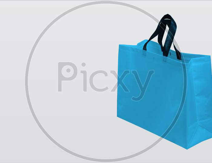 Blue color Non Woven Fabric Shopping bag