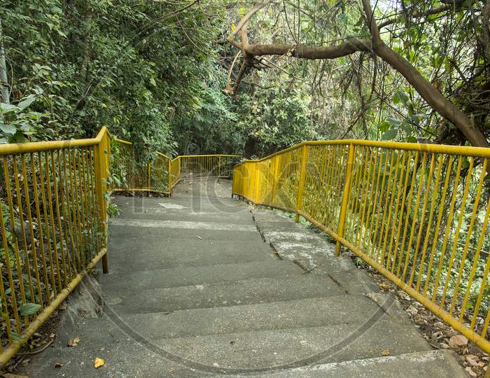Walkway with steps