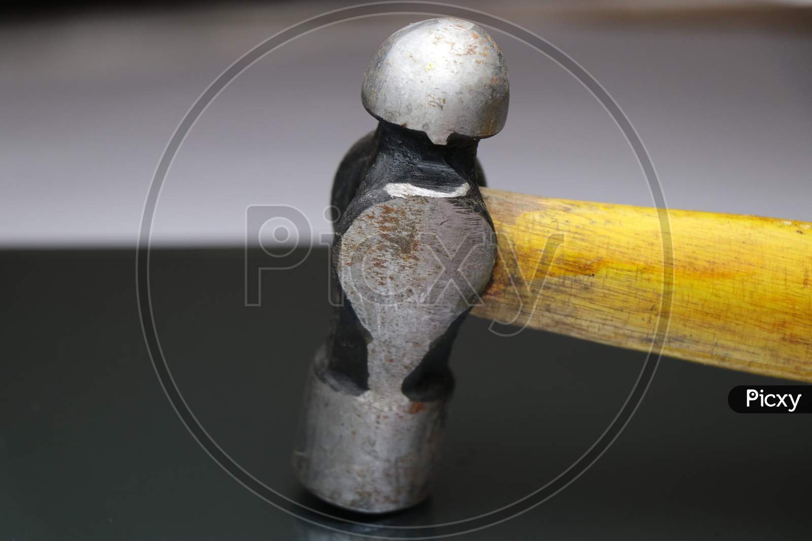 Hammer Which Is Ball Peen Type With New Wooden Handle