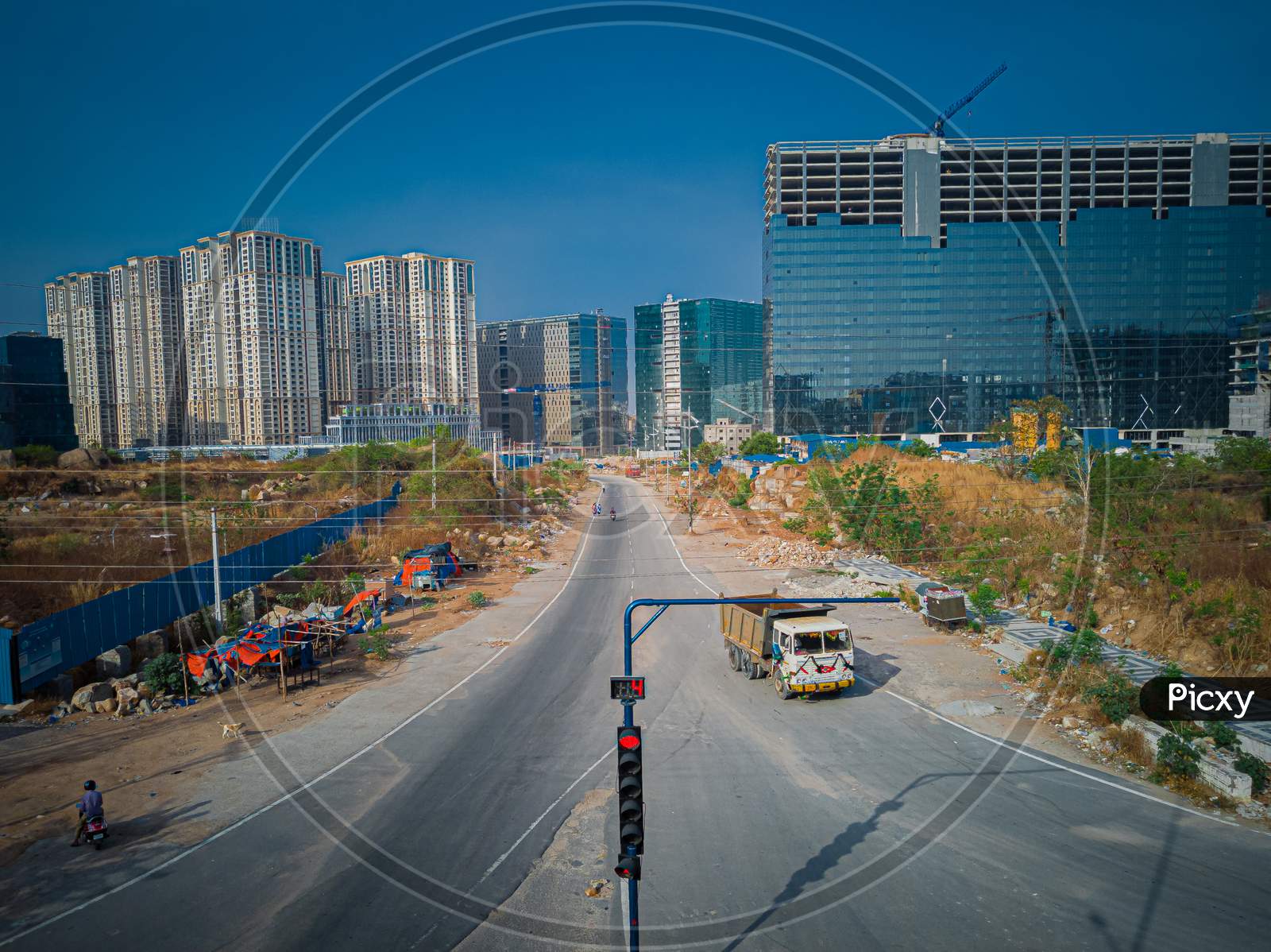 Image Of Empty Road At Ikea As Cm Kcr Extended The Lockdown In ...