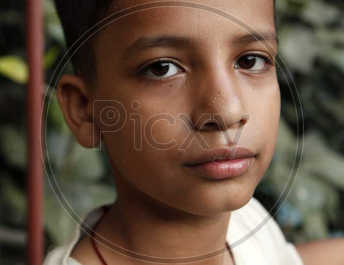 Portrait of an Indian Kid