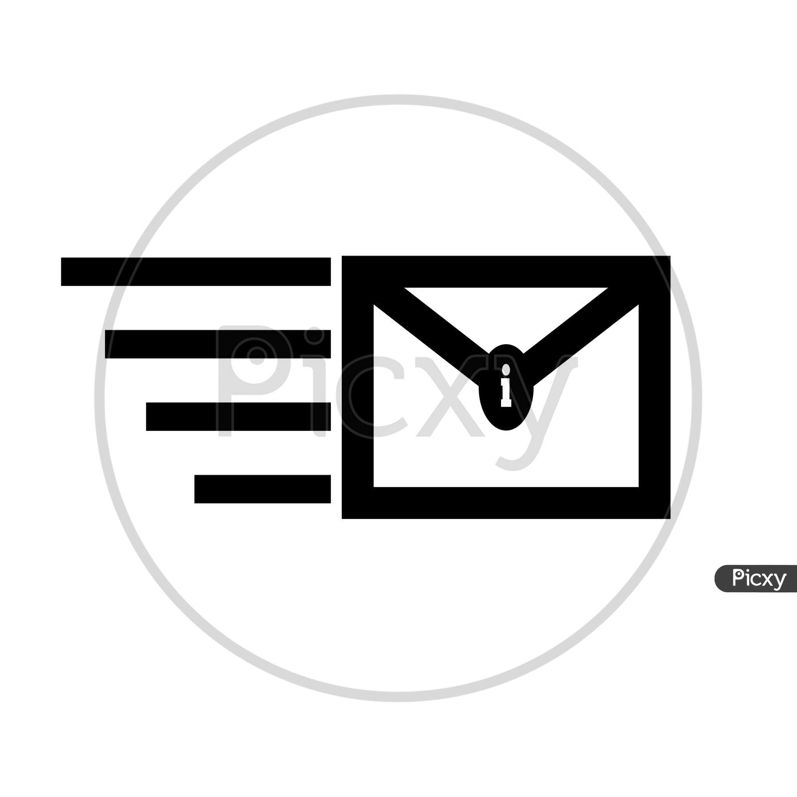 Mail Icon. Concept Of Fast Internet Mail. Text Message Vector Icon, Speech Bubble Symbol. Modern, Simple Flat Vector Illustration For Web Site Or Mobile App