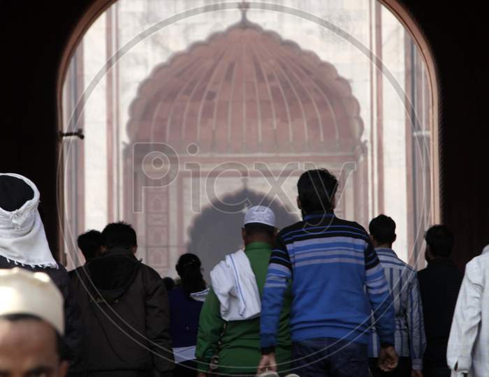 People in Jama Masjid New Delhi