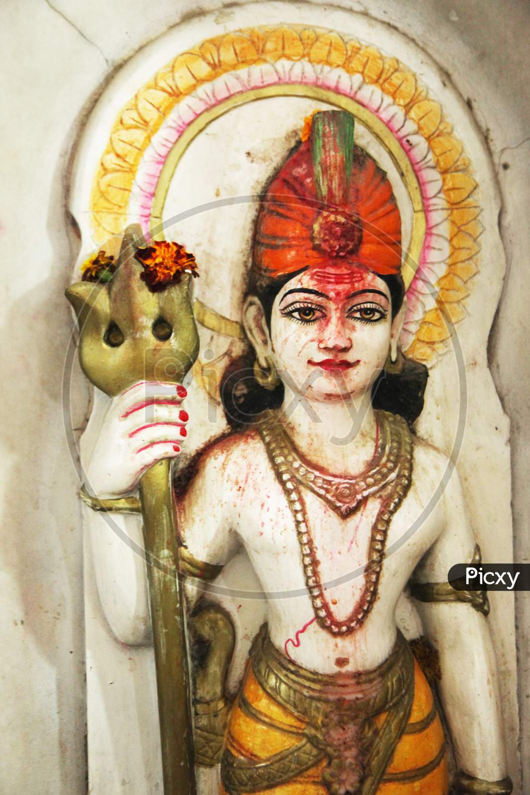 Lord Shiva Idol inside a Temple