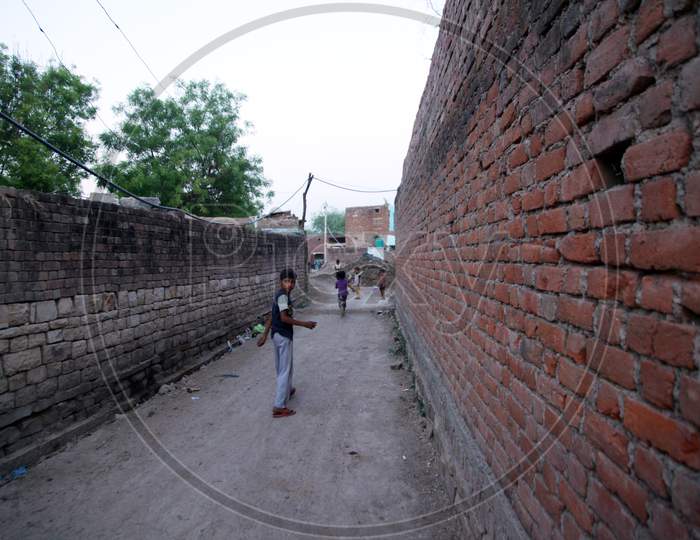 Kids running in a Single Lane Path