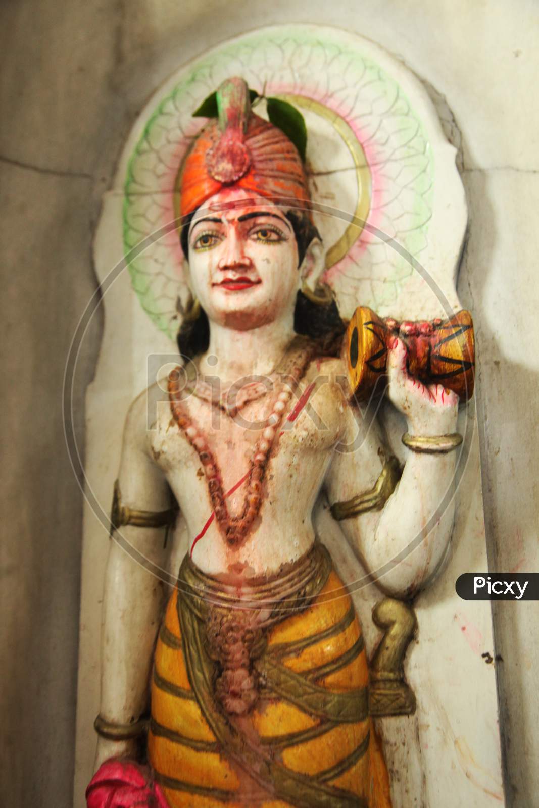 Lord Shiva Idol inside a Temple